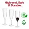 Crystal Disposable Plastic Champagne Flutes - 8 oz. (48 Glasses)